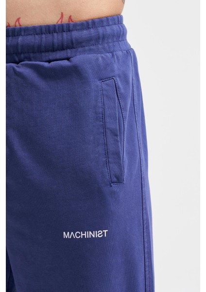 Erkek Luxury Basic Yıkamalı Jogger Eşofman Altı Mıdnıght Blue Cloudy fırsatları