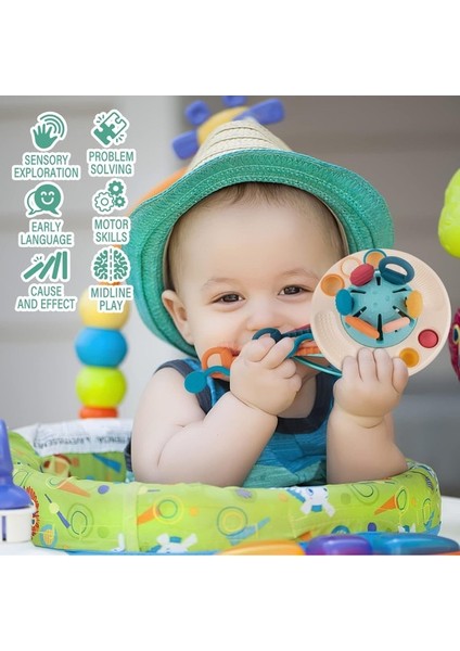 6-12 Ay Bebek Duyusal Montessori Silikon Oyuncak Doğum Günü Hedi (Yurt Dışından)