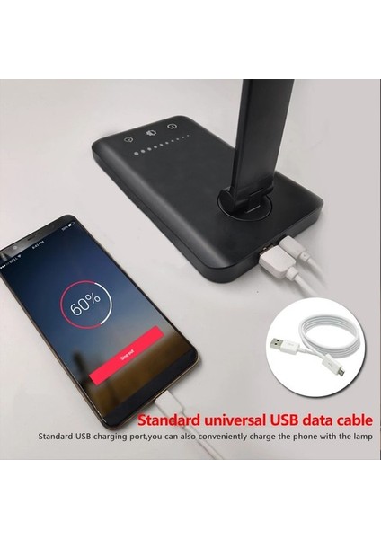Siyah LED Masa Lambası 5 Renkli USB Zamanlayıcı ile Ücretli (Yurt Dışından) fırsatları