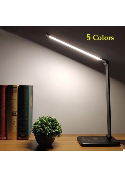 Siyah LED Masa Lambası 5 Renkli USB Zamanlayıcı ile Ücretli (Yurt Dışından) indirimleri