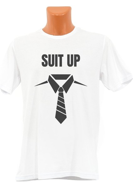 Suit Up Baskılı Tişört