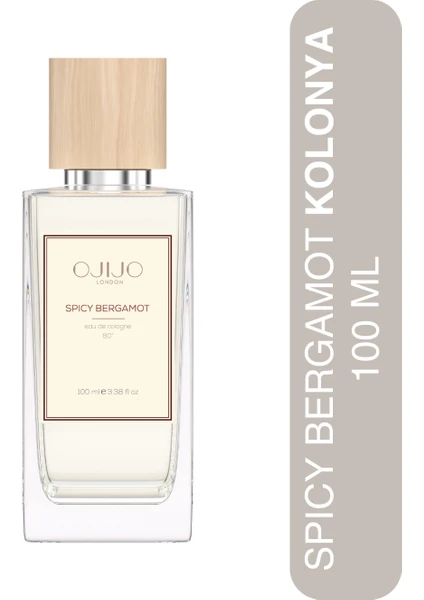 Ojijo London Spicy Bergamot Kolonya 100 ml - 80° Edc