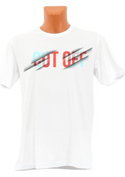 Cut Off Baskılı Tişört