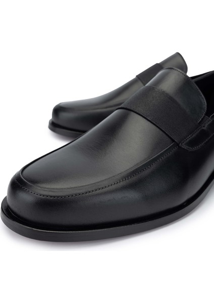 Erkek Deri Siyah Deri Loafer Ayakkabı 183 29755 Erk Ayk SK24-25 Sıyah Dr
