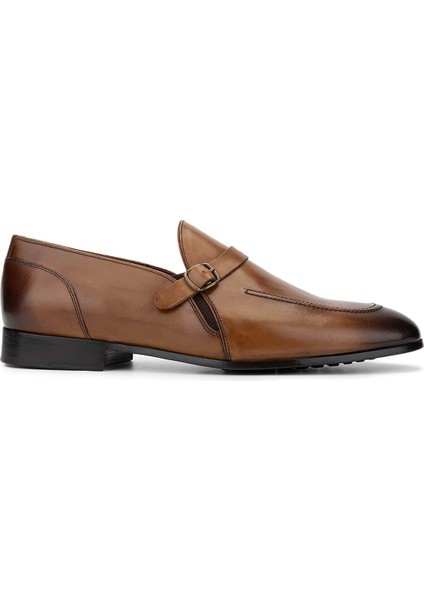 Erkek Deri Taba Loafer Ayakkabı 987 127 Erk Ayk SK24-25 Taba
