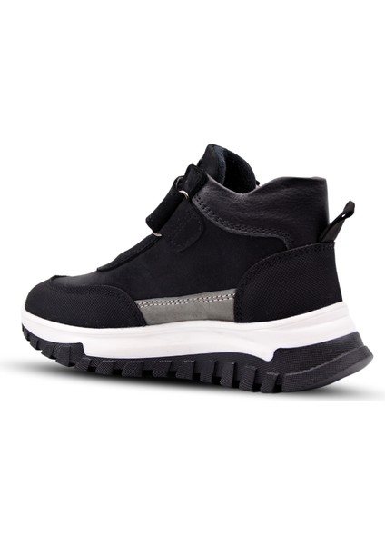 Explore Tek Cırtlı Deri Anatomik Erkek Çocuk Bot Siyah modelleri