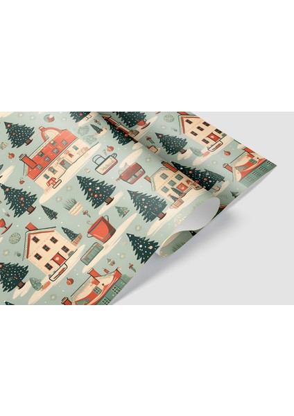50 x 70 cm Yeni Yıl Yılbaşı Noel Temalı Hediye Paketleme Ambalaj Kağıdı (6’lı Paket) fırsatları