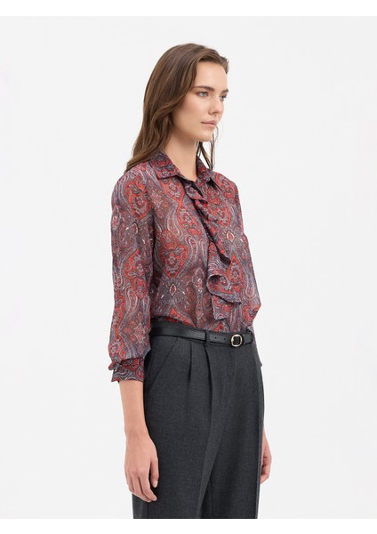Kadın Gömlek-Kırmızı