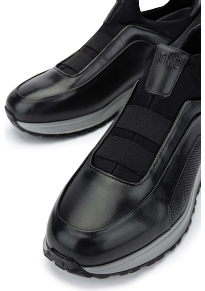 Erkek Deri Siyah Casual Ayakkabı 383 6094 Erk Ayk Y24 Sıyah Slvr fırsatları