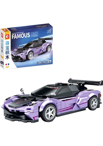 Sembo Block Famous Cars Zonda R 254 Parça Yapı Blokları LEGO ile Uyumlu (714007)