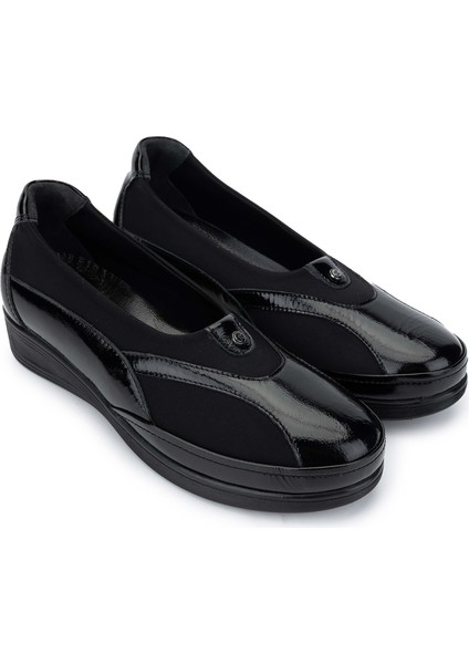 Kadın Hakiki Deri Siyah Rugan Casual Ayakkabı 1065 176-051 Bn Ayk SK24-25 Syh Rgn/syh Scb fiyatları