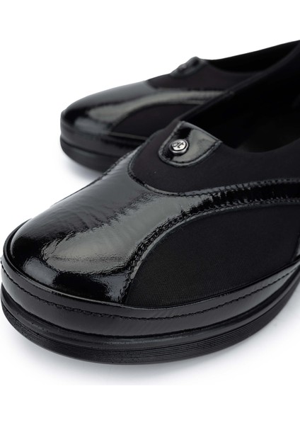 Kadın Hakiki Deri Siyah Rugan Casual Ayakkabı 1065 176-051 Bn Ayk SK24-25 Syh Rgn/syh Scb modelleri