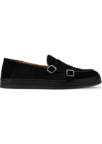 Erkek Siyah Süet Casual Ayakkabı 537 3445 Erk Ayk Y24 Sıyah Suet