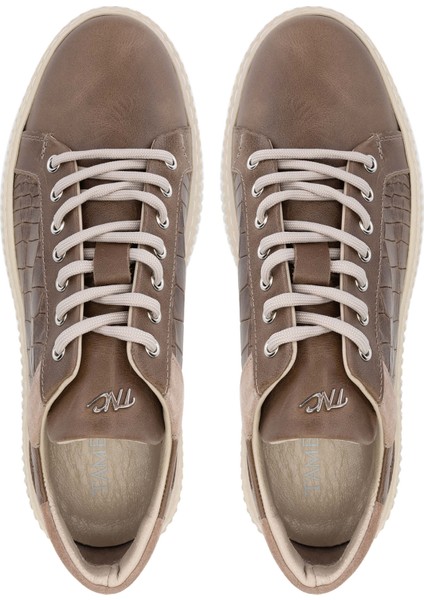 Erkek Hakiki Deri Vizon Sneakers & Spor Ayakkabı 352 21224 Erk Ayk SK24-25 Vizon indirimleri