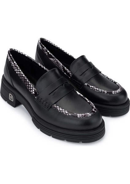 Kadın Deri Siyah Loafer Ayakkabı 33 2000-1 Bn Ayk SK24-25 Syh Dr/syh Yln fiyatları