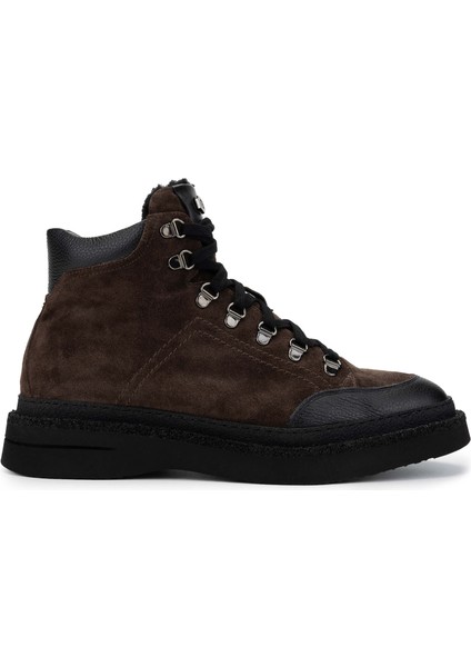 Erkek Hakiki Deri Koyu Kahve Casual Bot 1024 14975 Erk Bot SK24-25 Tdm