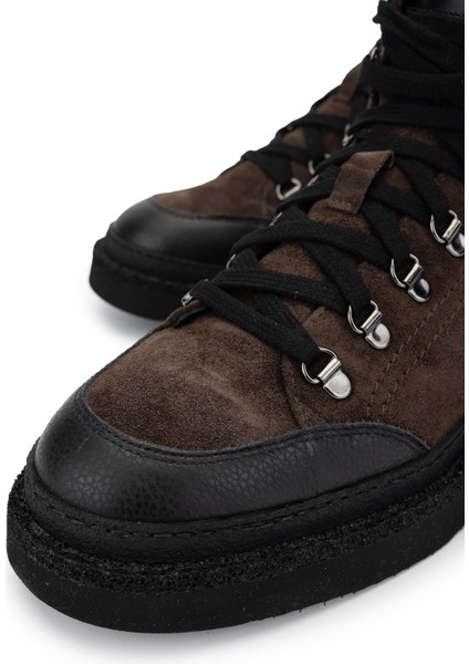 Erkek Hakiki Deri Koyu Kahve Casual Bot 1024 14975 Erk Bot SK24-25 Tdm modelleri