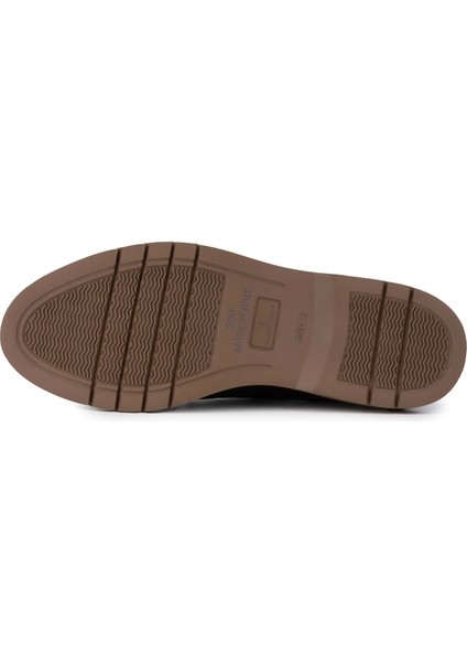 Erkek Hakiki Deri Kahverengi Casual Ayakkabı 537 3563 Erk Ayk SK24-25 Kahve