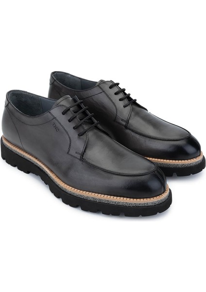 Erkek Deri Gri Casual Ayakkabı 987 131 Erk Ayk SK24-25 Grı Fnsj