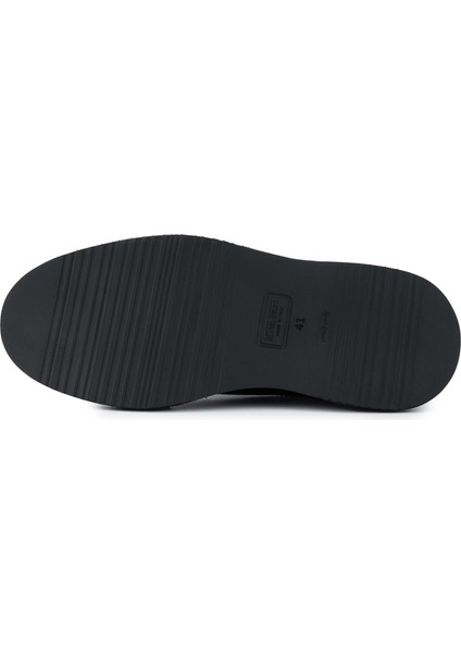 Erkek Hakiki Deri Siyah Casual Ayakkabı 1024 64984 Erk Ayk SK24-25 Nero fırsatları