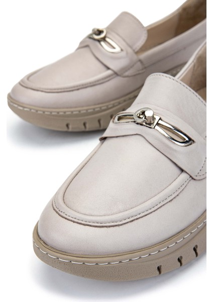 Kadın Deri Bej Loafer Ayakkabı 1063 192208 Bn Ayk SK24-25 Bej Dr fırsatları