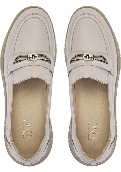 Kadın Deri Bej Loafer Ayakkabı 1063 192208 Bn Ayk SK24-25 Bej Dr indirimleri