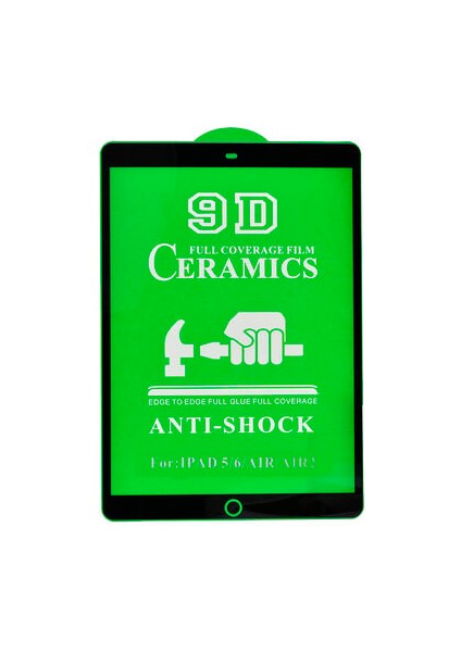 Apple iPad 9.7 2018 (6.nesil) Ekranı Tam Kapatan Esnek Seramik Ekran Koruyucu