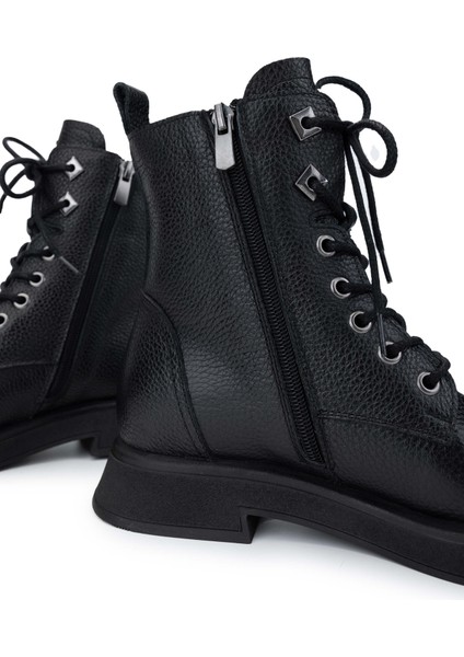 Kadın Hakiki Deri Siyah Floter Casual Bot 1066 2077 Bn Bot SK24-25 Sıyah Fltr fırsatları