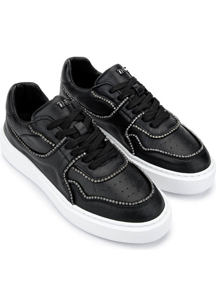 Kadın Deri Siyah Deri Sneakers & Spor Ayakkabı 1037 08 Bn Ayk SK24-25 Sıyah Dr