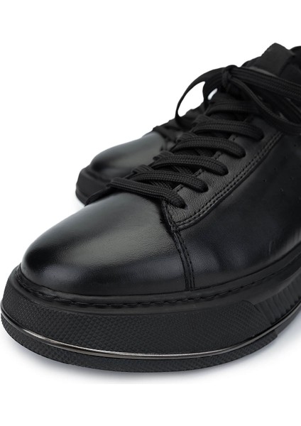 Erkek Deri Siyah Analin Sneakers & Spor Ayakkabı 381 20550 Erk Ayk SK24-25 Sıyah Anl modelleri