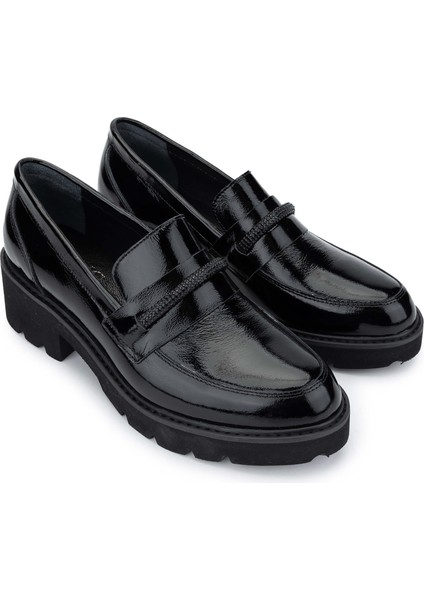 Kadın Deri Siyah Rugan Loafer Ayakkabı 231 307 Bn Ayk SK24-25 Sıyah Rgn fiyatları