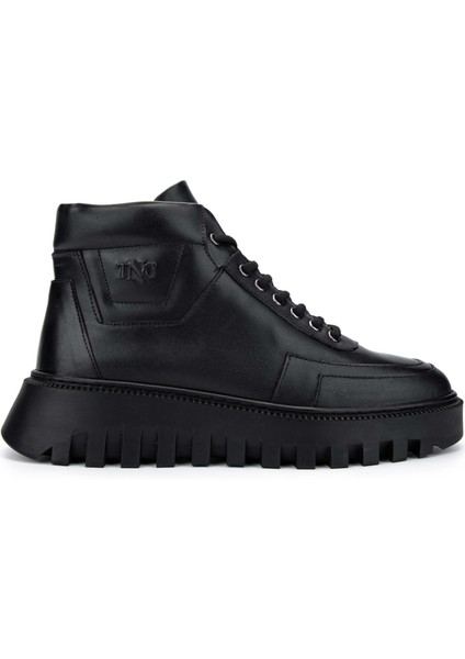 Erkek Hakiki Deri Siyah Casual Bot 352 21561 Erk Bot SK24-25 Sıyah Nappa