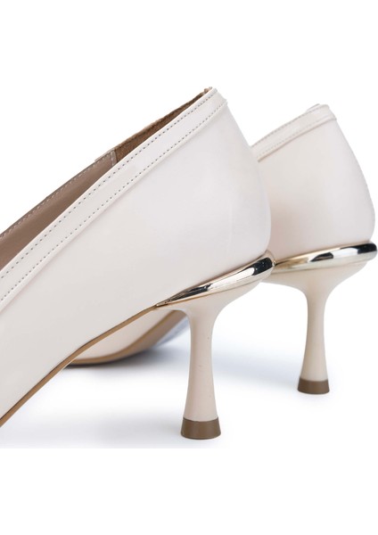 Kadın Vegan Bej Topuklu Ayakkabı 1073 3033 Bn Ayk SK24-25 Bej Cılt fırsatları