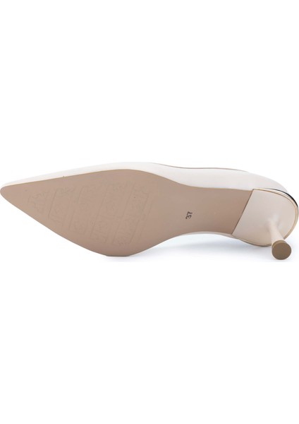 Kadın Vegan Bej Topuklu Ayakkabı 1073 3033 Bn Ayk SK24-25 Bej Cılt indirimleri