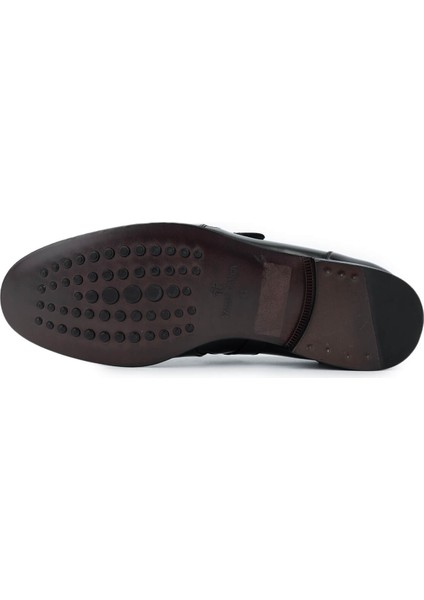 Erkek Deri Siyah Açma Loafer Ayakkabı 987 127 Erk Ayk SK24-25 Sıyah Acma fırsatları