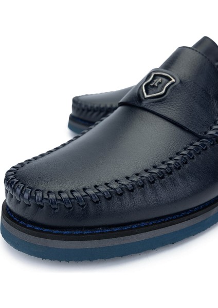 Erkek Deri Lacivert Loafer Ayakkabı 1008 3390 Erk Ayk SK24-25 Lacı Dr modelleri