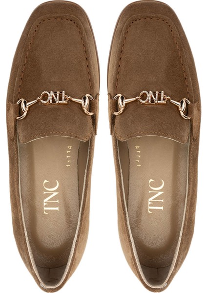 Kadın Deri Tütün Süet Loafer Ayakkabı 945 131-11114 Bn Ayk SK24-25 Tutun Suet indirimleri