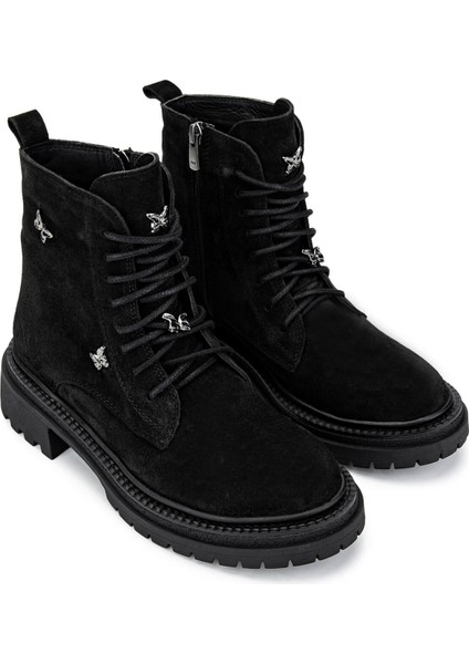 Kadın Deri Siyah Süet Casual Bot 1031 187-R340 Bn Bot SK24-25 Sıyah Suet fiyatları
