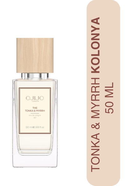 Tonka & Myrrh Kolonya 50 ml 80° | Tonka Fasulyesi, Mür, Lavanta, Badem, Vanilya