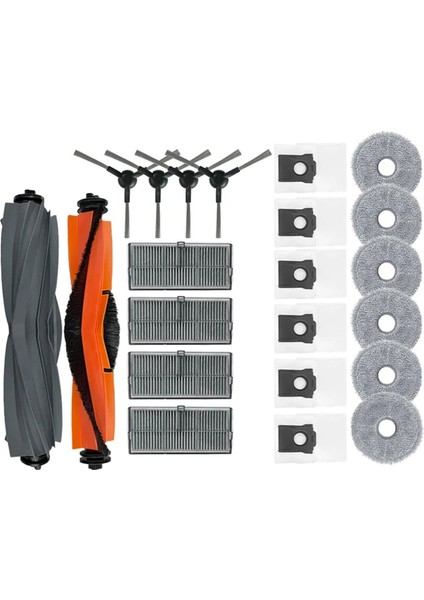 L10S Pro Ultra Heat X30 / /X30 Robot Süpürge Parçaları Ana Yan Fırça Paspas Bezleri (Yurt Dışından)