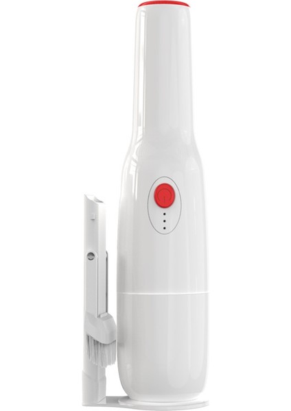 Araba Kablosuz El Tipi Elektrikli Süpürge, Toz Toplayıcı Mini Temizleyici, Güçlü Emiş Küçük Temizleyici Beyaz (Yurt Dışından)