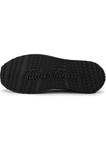 Tamer Tanca Erkek  Deri Siyah Sneakers & Spor Ayakkabı 383 6093 Erk Ayk Y24 Sıyah Sılver