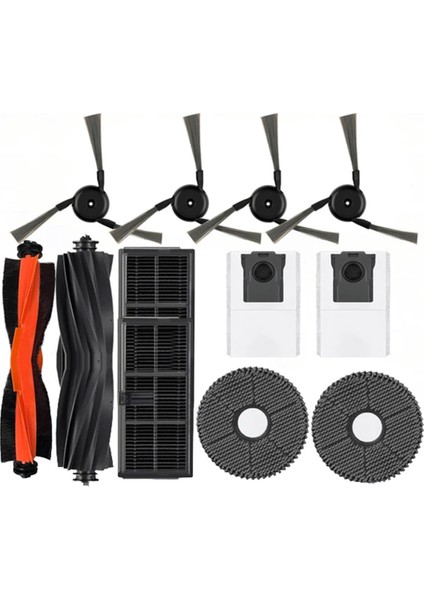 Bot X40 PRO/X40 ULTRA/S30 Pro Ultra Elektrikli Süpürge Ana Yan Fırça Hepa Filtre Paspas Bezi Toz Torbaları Parçaları (Yurt Dışından)