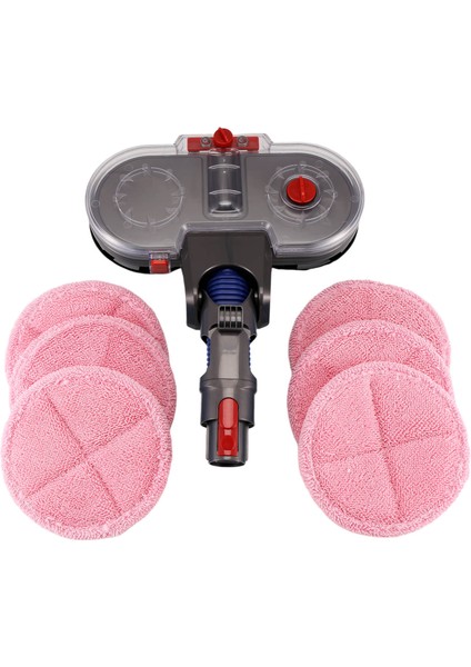 V15 V11 V10 V8 V7 Elektrikli Süpürge Için Çıkarılabilir Su Deposu ve 6 Yeniden Kullanılabilir Paspas Pedi ile Elektrikli Ataşman (Yurt Dışından)