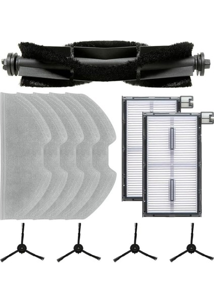Eufy X8 Pro Serie X8 Pro Ses Robot Vakum Süpürgeleri Ana Yan Fırça Hepa Filtre Mop Kumaş Parçaları (Yurt Dışından)