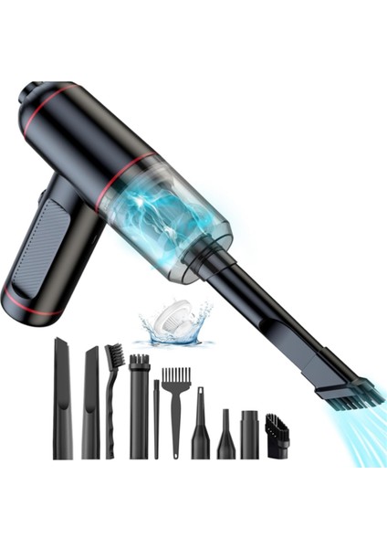 Kablosuz El Tipi Elektrikli Süpürge, Araba Temizleyici Üfleyici Pompa 3'ü 1 Arada, Evcil Hayvanlar, Arabalar Için (Yurt Dışından)