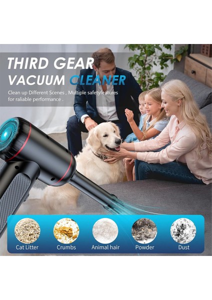 Kablosuz El Tipi Elektrikli Süpürge, Araba Temizleyici Üfleyici Pompa 3'ü 1 Arada, Evcil Hayvanlar, Arabalar Için (Yurt Dışından) indirimleri