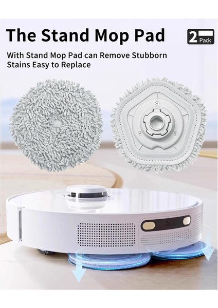 W10/W10 Pro Robot Süpürge Ana Yan Fırça Hepa Filtre Paspas Bezi Yedek Parçaları (Yurt Dışından)