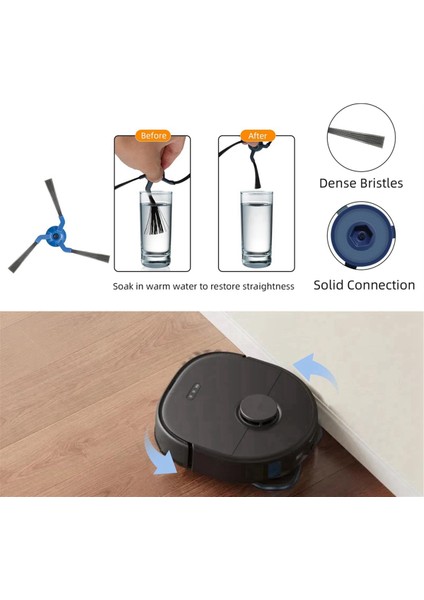 X10 Pro Omni Robot Süpürge Aksesuarları Için 22'li Paket: Fırçalar, Filtreler, Paspas Pedleri, Toz Torbaları ve Aletler (Yurt Dışından) fırsatları