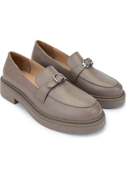 Kadın Deri Vizon Loafer Ayakkabı 1060 24544 Bn Ayk SK24-25 K.vızon Dr